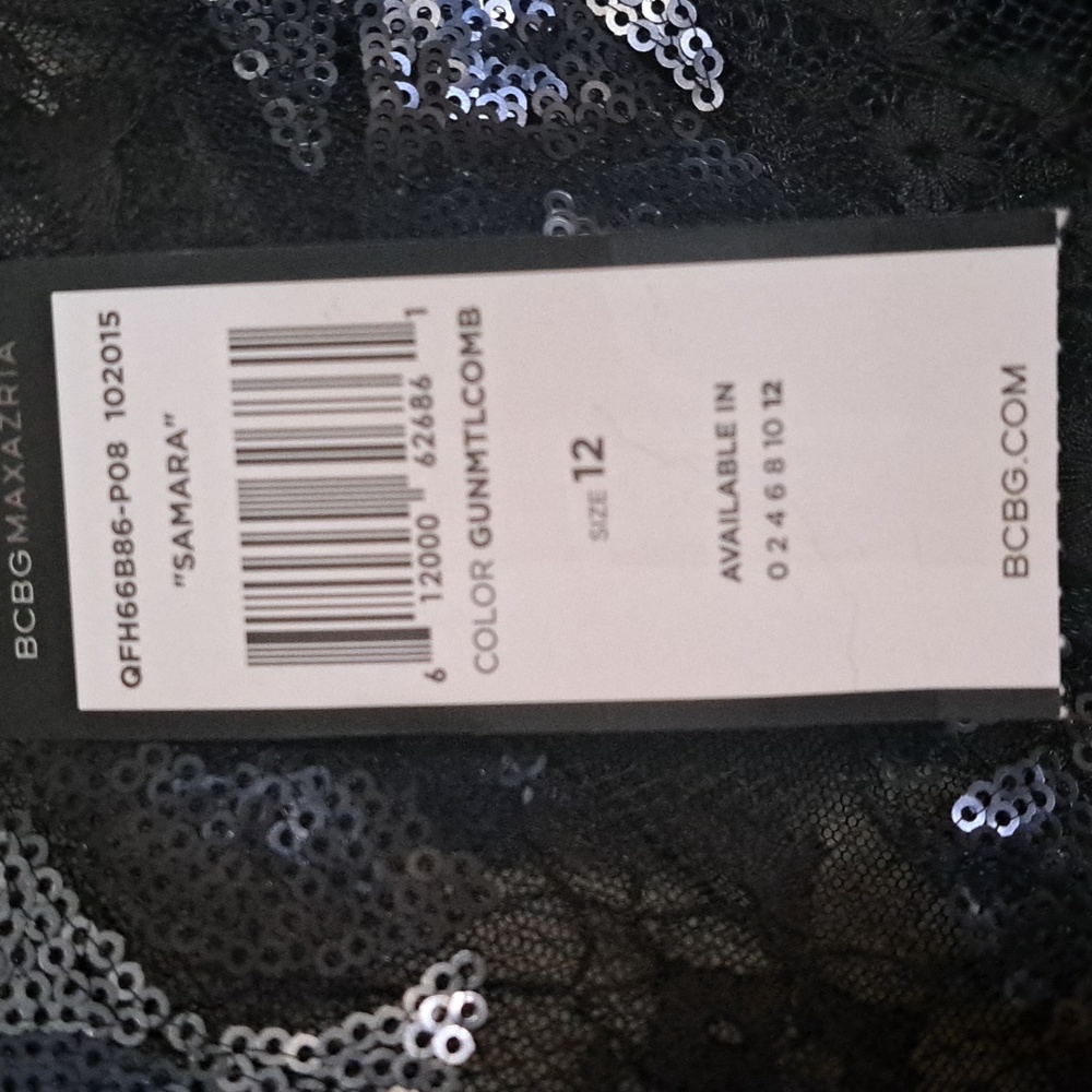 BCBGMAXAZRIA 'Samara' Sequin Lace Sheath Dress 12 - Picture 7 of 13